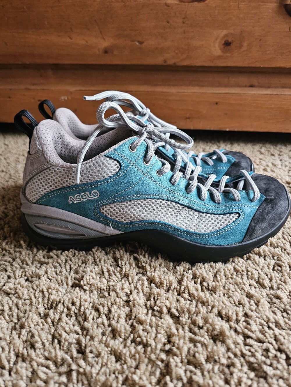 Asolo Hiking Trail Shoes Blue Sunset Sz 8